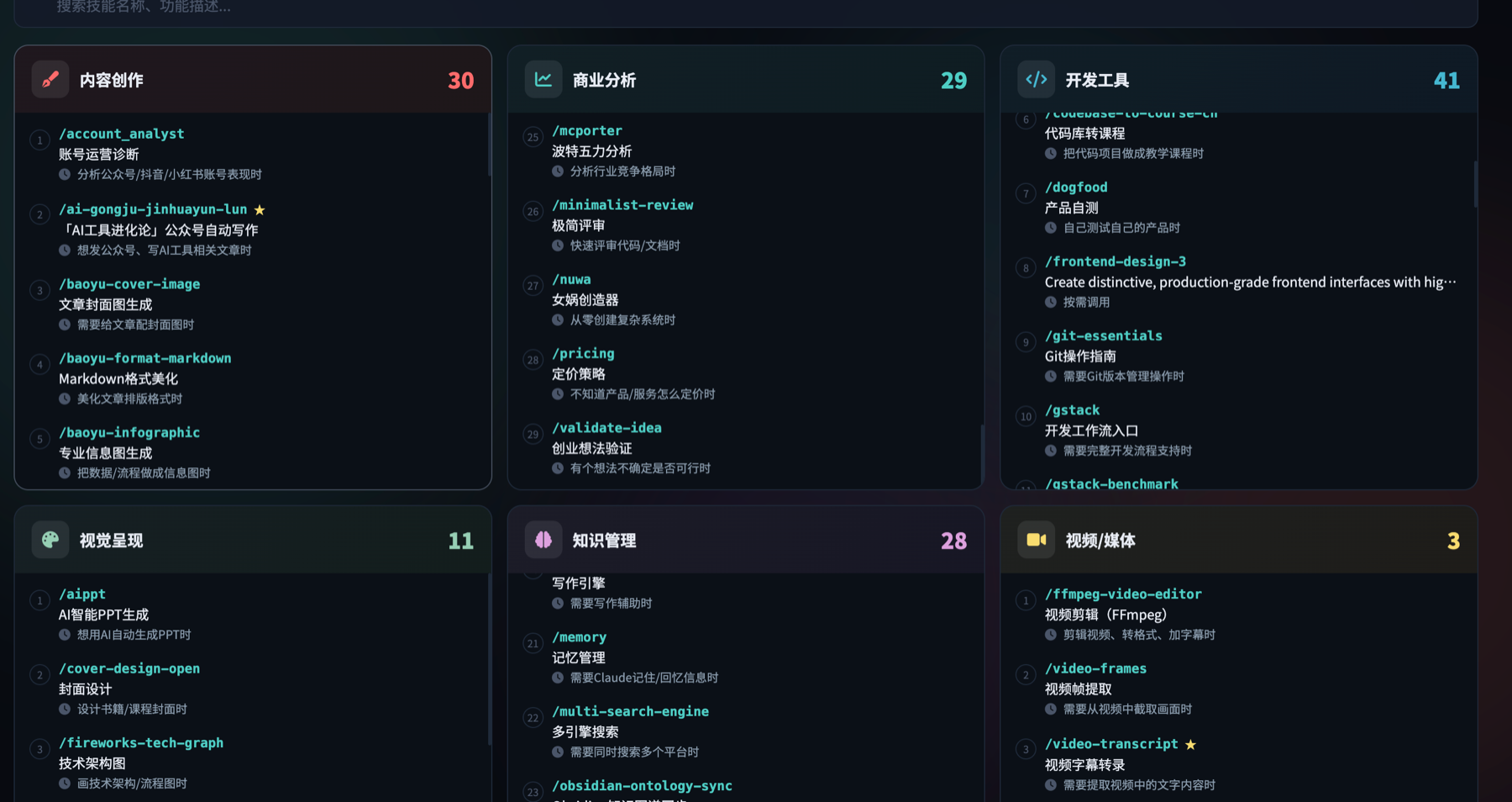 AI 技能资产可视化工作台